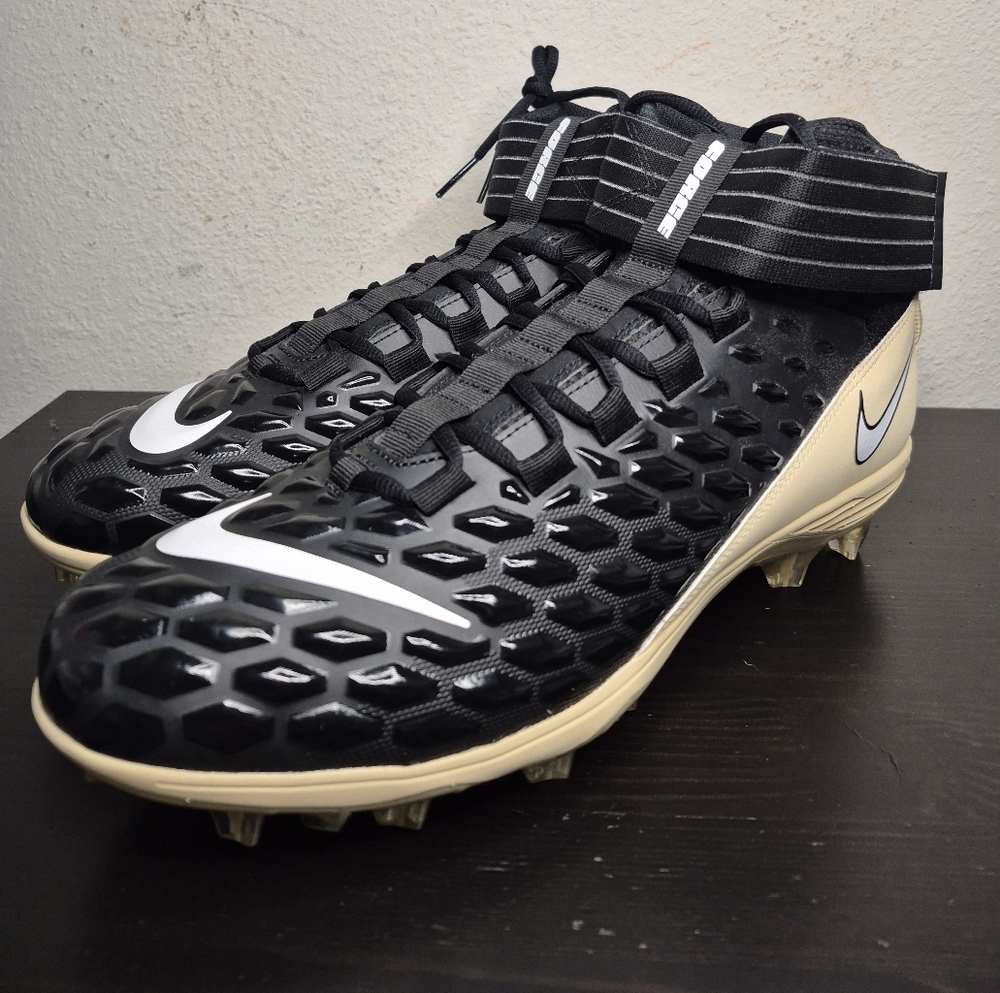 Men's Nike Force Savage Pro 2 Football Cleats Black Tan BV3969-013 Size 13.5